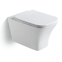 Унитаз подвесной Black&White Universe белый