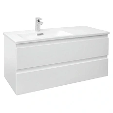 Тумба под раковину подвесная Jacob Delafon Madeleine 100 см левая, белая матовая