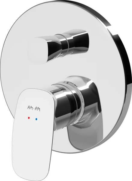 Смеситель для душа AM.PM Spirit 2.1 монтируемый в стену хром F71A85000 (детальная фотография)