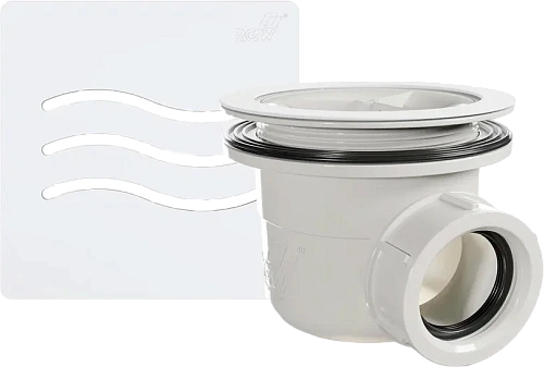 Сифон для душевых поддонов RGW S-010-1 белый - фото 1