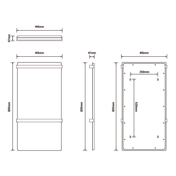 Схема (детальная фотография), электрические с наружной вилкой, электрические скрытого подключения, правое подключение