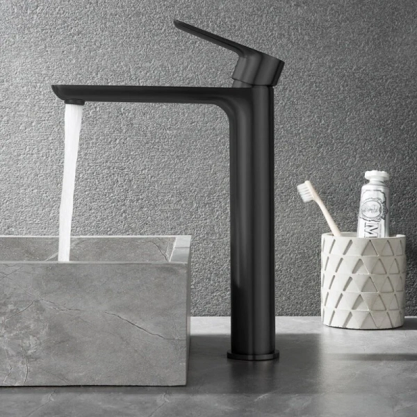 Смеситель для раковины Black&White Universe черный матовый 8302BUK (детальная фотография), черные