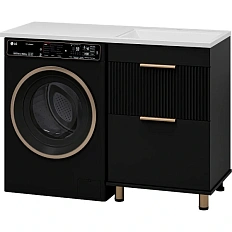 Тумба под раковину напольная Brevita Enfida 60 см черная