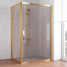 Душевой уголок стекло бронза Vegas-glass ZP+ZPV 140х100 05