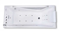 Ванна гидромассажная акриловая Orans OLS-BT65108-L, 170 х 75 см, LED-подсветка, аэромассаж, электронная панель управления, белая