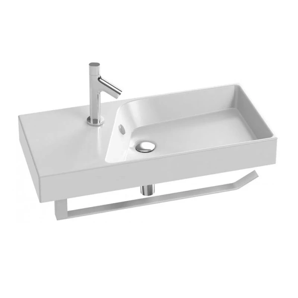 Раковина Jacob Delafon Rythmik 80 см белая EXP112-Z-00 (детальная фотография), подвесные, накладные (на столешницу), пристенные