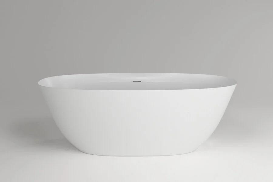 Ванна из искусственного камня Plumberia Selection Veloma, 170 х 75 см, белый матовый, VELOMA 170BO (детальная фотография)