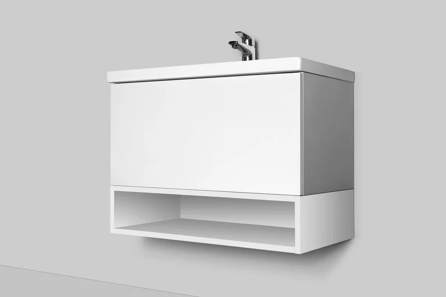 Полка Am.Pm Gem 75 см белый глянец M90OHX0750WG (детальная фотография), нет в наличии