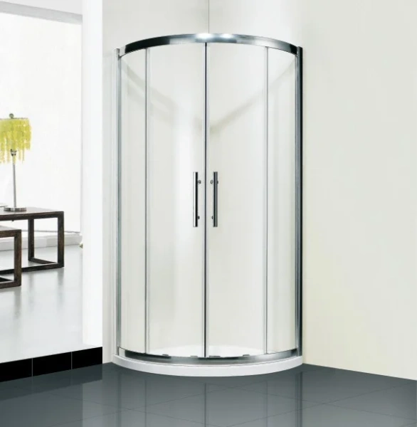 Душевой уголок RGW Passage PA-55 80х80 см профиль хром, стекло прозрачное 06085588-11 (детальная фотография), полукруглые, четверть круга