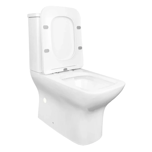 Унитаз компакт Azario Fresco с сиденьем AZ-8302 (детальная фотография), современные, hi-tech, прямоугольные