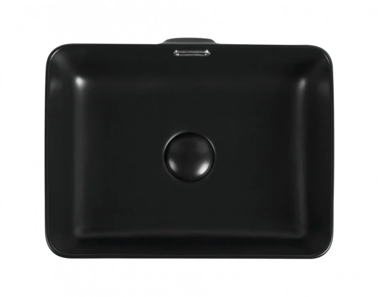 Раковина Aquanet Perfect 40 см черная PERFECT-1-MB (детальная фотография), накладные (на столешницу)