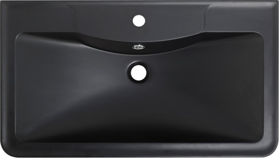 Раковина мебельная BelBagno 80 см черная матовая BB800/455-LV-ART-ALR-NERO (детальная фотография), в наличии