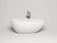 Ванна из искусственного камня Salini Paola Bassa 172x82 см белая глянцевая