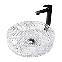 Раковина Abber Glas 39,5 см прозрачная