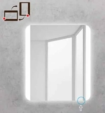 Зеркало с подсветкой BelBagno Spc 70 см с сенсорным выключателем