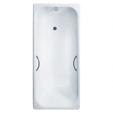 Ванна чугунная Delice Aurora 140x70 с отверстиями под ручки