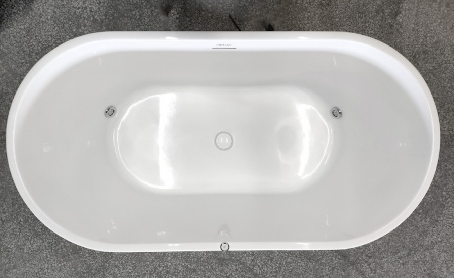 Ванна акриловая Abber 140x70 см овальная AB9203-1.4 LED (детальная фотография), акриловые