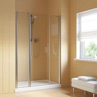 Душевая дверь профиль глянцевый хром стекло прозрачное Vegas-glass