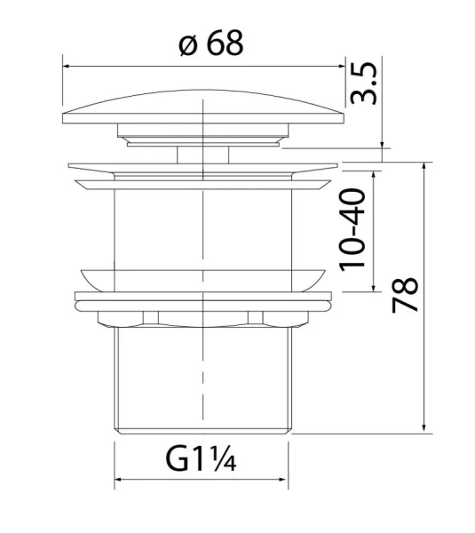 Донный клапан IDDIS Optima Home белый OPHWS00i88 (детальная фотография), в наличии