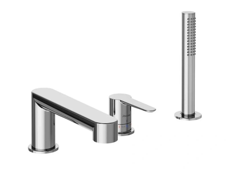 Смеситель для ванны Ravak Puri X0701 врезной (детальная фотография), современные, hi-tech