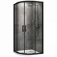 Душевой уголок Abber Schwarzer Diamant  90х90 см с раздвижными дверями