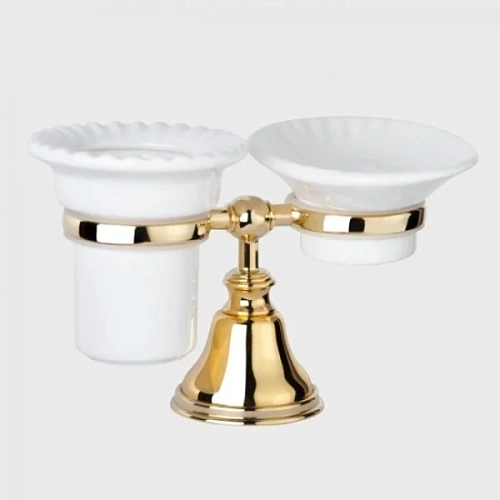 Мыльница со стаканом, цвет золото, Tiffany World Harmony - фото 6