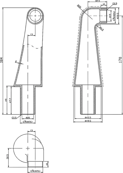 Комплект переходников Lemark хром LM8558CR (детальная фотография), в наличии