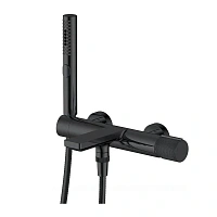 Смеситель Allen Brau Liberty 5.33006-31 для ванны и душа, с душевым гарнитуром, цвет черный матовый