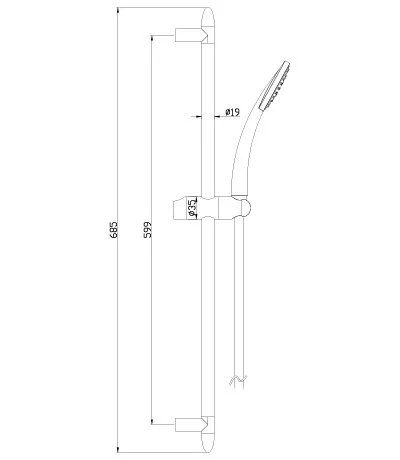Душевой гарнитур Lemark хром LM8067C (детальная фотография), хром