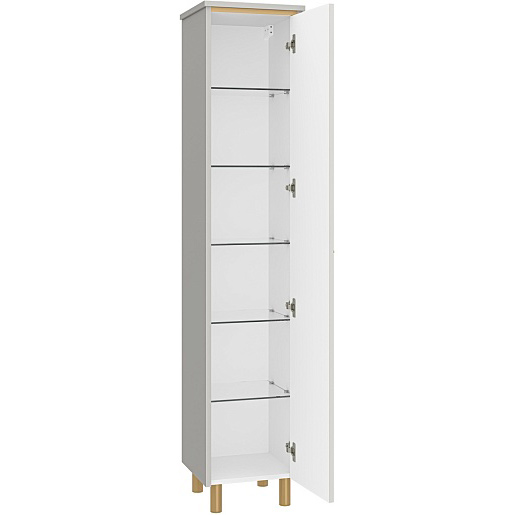 Шкаф-пенал Brevita Elche 35 см серый кашемир правый ELC-05035-010R (детальная фотография), современные, hi-tech