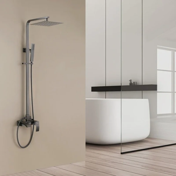 Душевая стойка Abber Wasserfall никель AF8616NGL (детальная фотография), другие