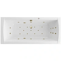 Ванна гидромассажная Excellent Aquaria Lux Ultra 180 x 80 см, белый/бронза, WAEX.AQU18.ULTRA.BR