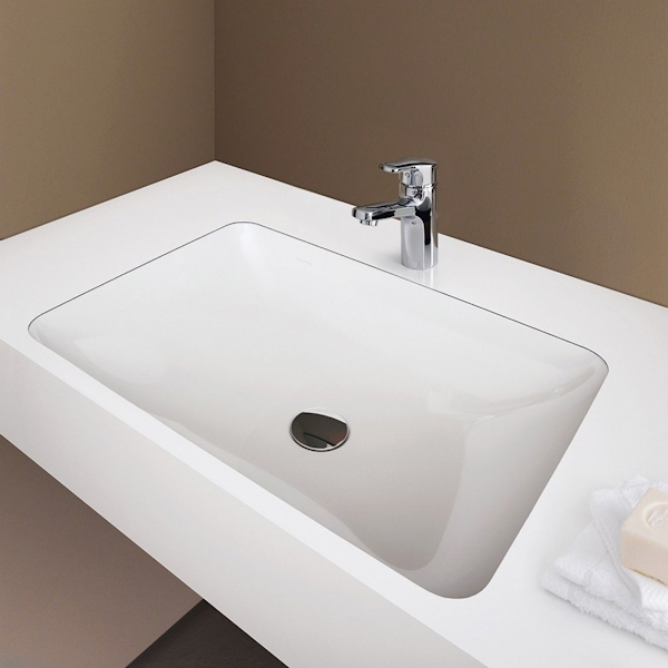 Раковина Laufen Pro S 65 см встраиваемая снизу 8.1196.9.000.109.1 (детальная фотография), современные, hi-tech