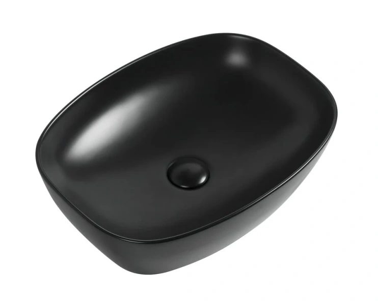 Раковина Aquanet Fine 50 см черная FINE-1-MB (детальная фотография)