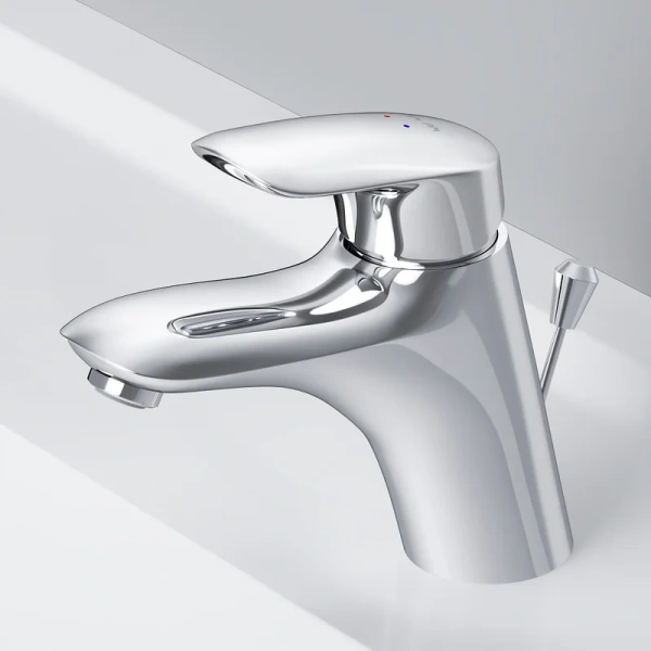 Смеситель для раковины AM.PM. Bliss L излив 146 мм хром F5382132 (детальная фотография), на раковину