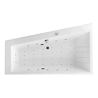 Ванна гидромассажная Excellent Sfera Nano 170 x 100 см, левая, белый/хром, WAEX.SFL17.NANO.CR