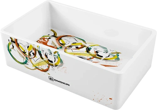 Мойка для кухни Omoikiri Mikura 76-TOKYO 3 76 см белая - фото 4