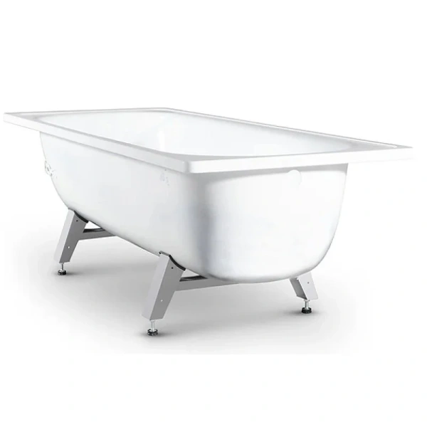 Стальная ванна ВИЗ Antika 170x70 A-70001 (1700х700х400мм) белый, в комплекте с ножками 1ce Donna Vanna (детальная фотография), 170х70