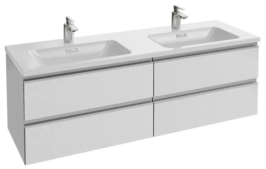 Раковина Jacob Delafon Vox 140 см белая EXAA112-00 (детальная фотография), подвесные, пристенные