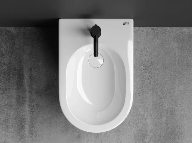 Биде напольное Ceramica Nova Star белое CN1906 (детальная фотография), современные, hi-tech index_1