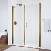 Душевая дверь профиль бронза стекло прозрачное Vegas-glass