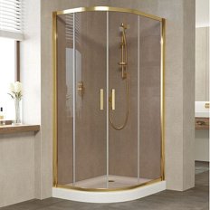Душевой уголок стекло бронза Vegas-glass ZS-F 100х90 05