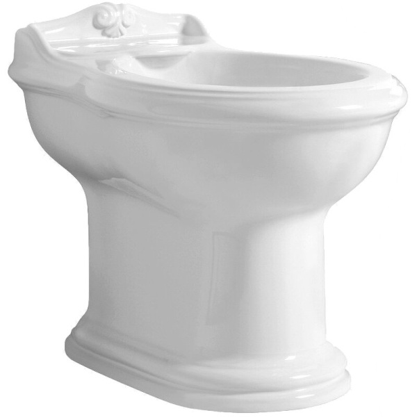 Биде напольное Azurra Jubilaeum белое JUBIT0B0000MBI/(JUB500/M bi)*1 (детальная фотография), классические, ретро
