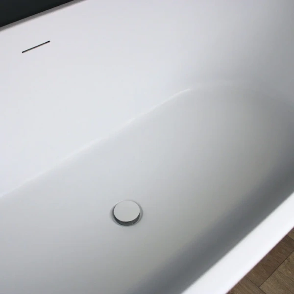 Ванна акриловая Corpa Nera Bonini CN130111, 170 х 80 см, белый матовый (детальная фотография), без гидромассажа