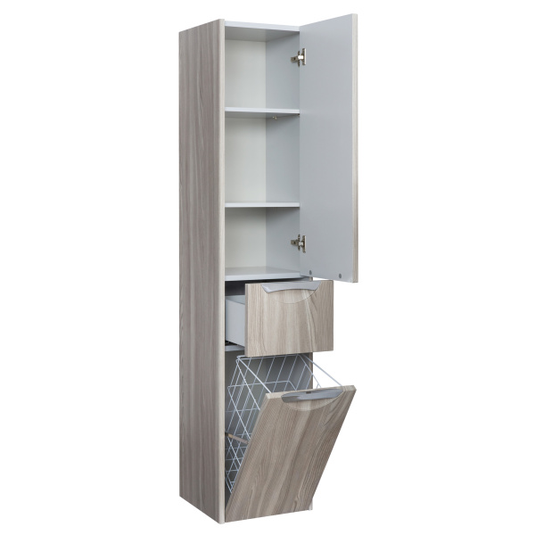 Шкаф-пенал подвесной Акватон Сильва 32 см правый, дуб фьорд 1A215603SIW6R (детальная фотография), нет в наличии