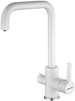 Смеситель для кухни Paulmark Logas белый матовый