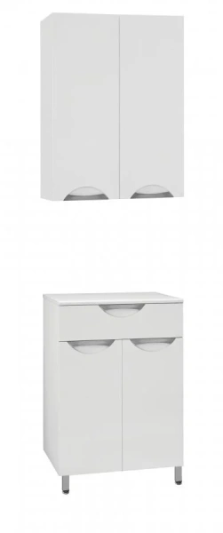 Шкаф подвесной Style Line Жасмин 60 см белый ЛС-00000334 (детальная фотография), современные, hi-tech