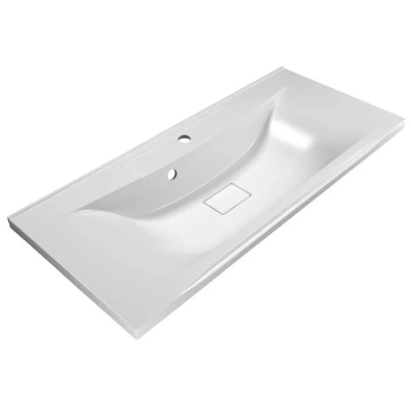 Тумба под раковину подвесная BelBagno Marino 110 см bianco lucido MARINO-1100-2C-SO-BL-P (детальная фотография), современная, hi-tech