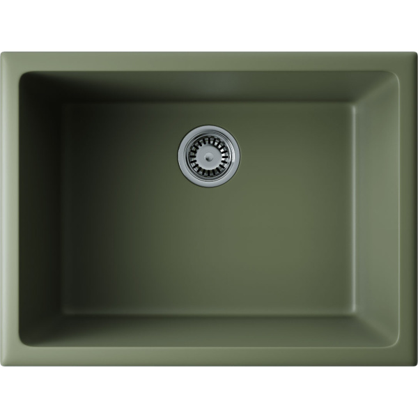 Мойка для кухни Omoikiri Okinoshima 61-U/I 499706 61 см врезная (детальная фотография), прямоугольной формы