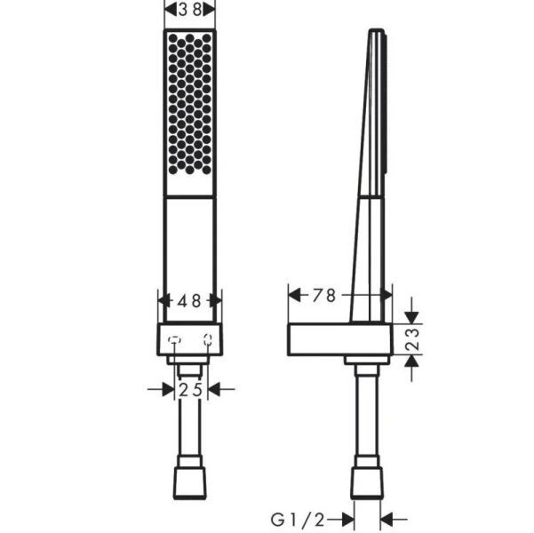 Душевой комплект Hansgrohe Rainfinity 26856 с 1 функцией (детальная фотография), душевые комплекты, наборы